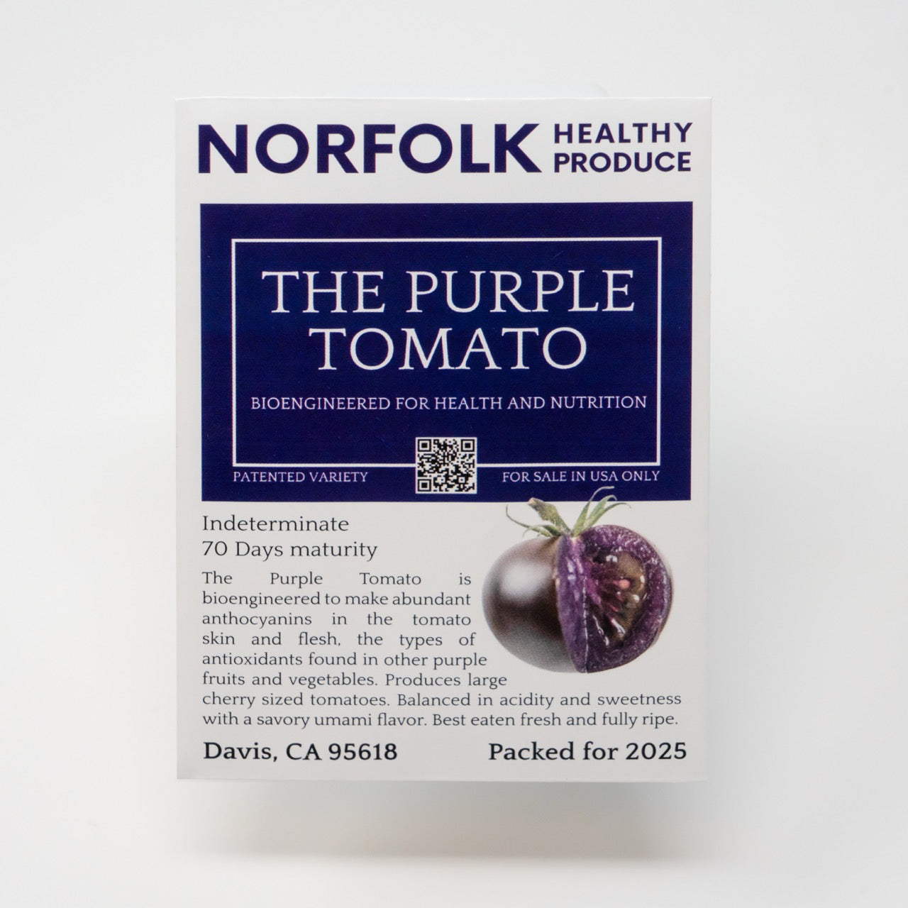 Purple Tomato Seed Packet 50% Off!